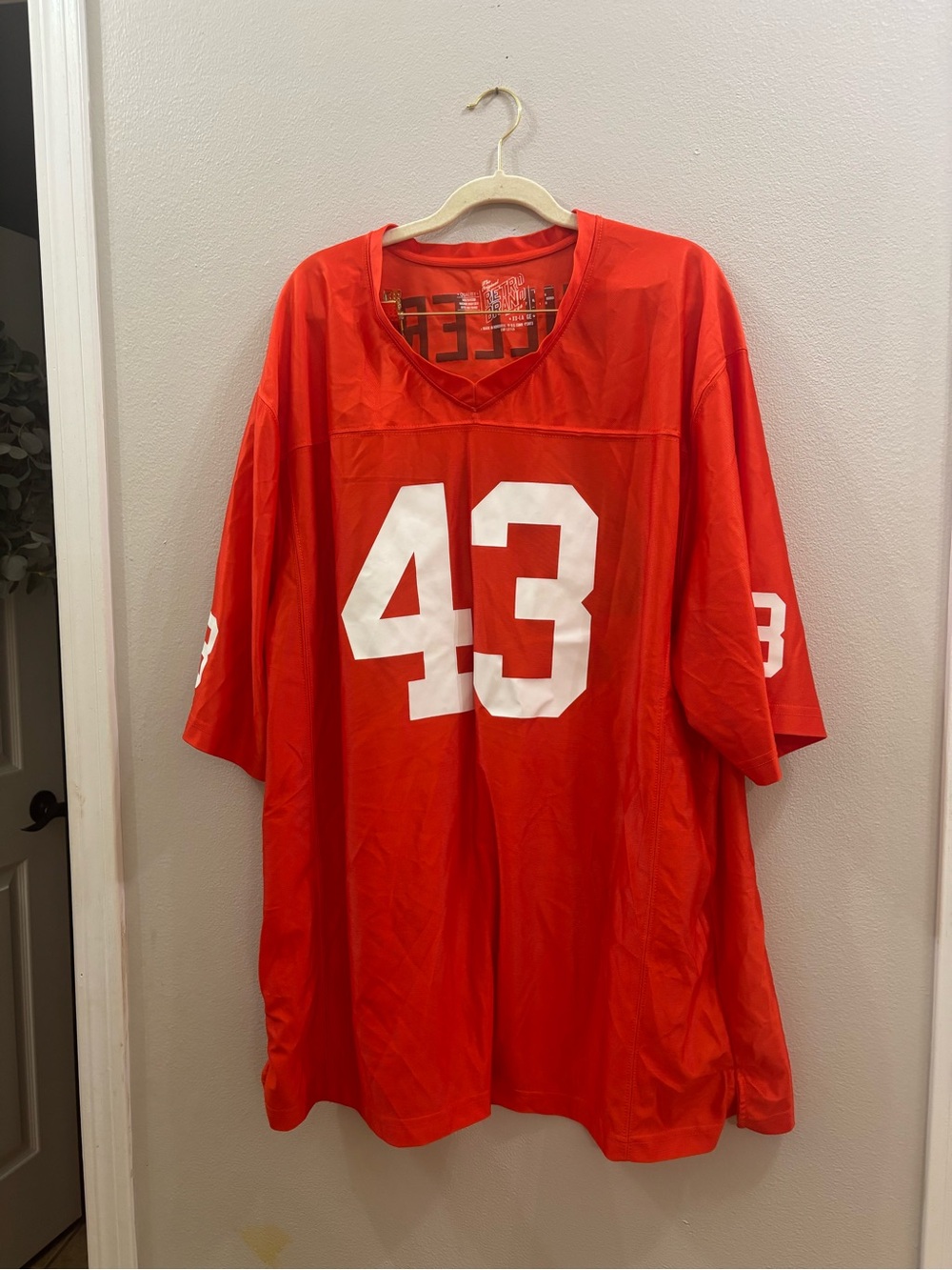 Men's orange Number 43 Sports Jersey Shirt miller XXL